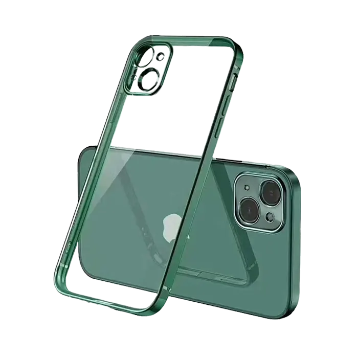 electroplate frame iphone 13 case Green