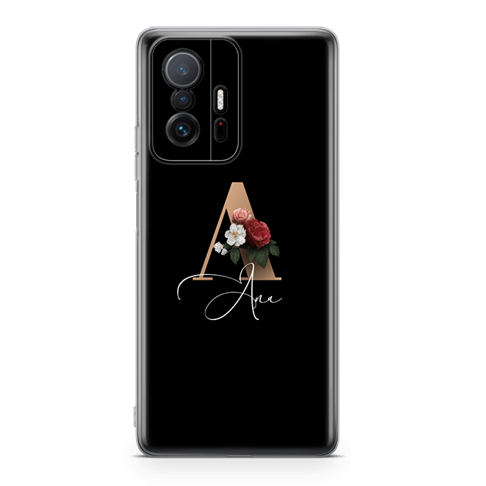 floral initial Xiaomi 11T Pro case
