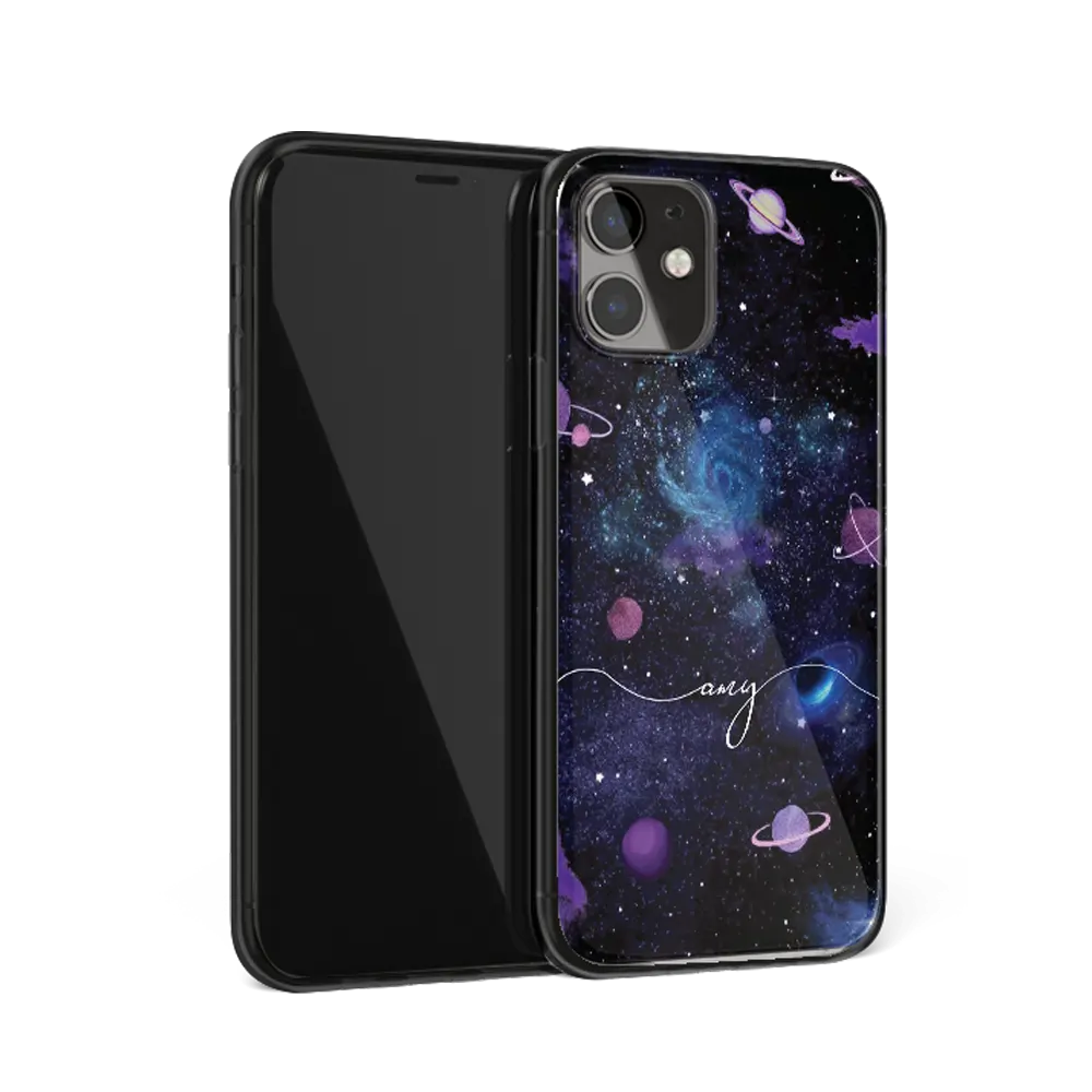 galaxy script iphone 11 case