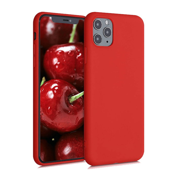 iphone 11 pro silicone case red