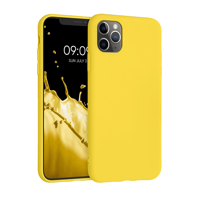 iphone 11 pro silicone case yellow