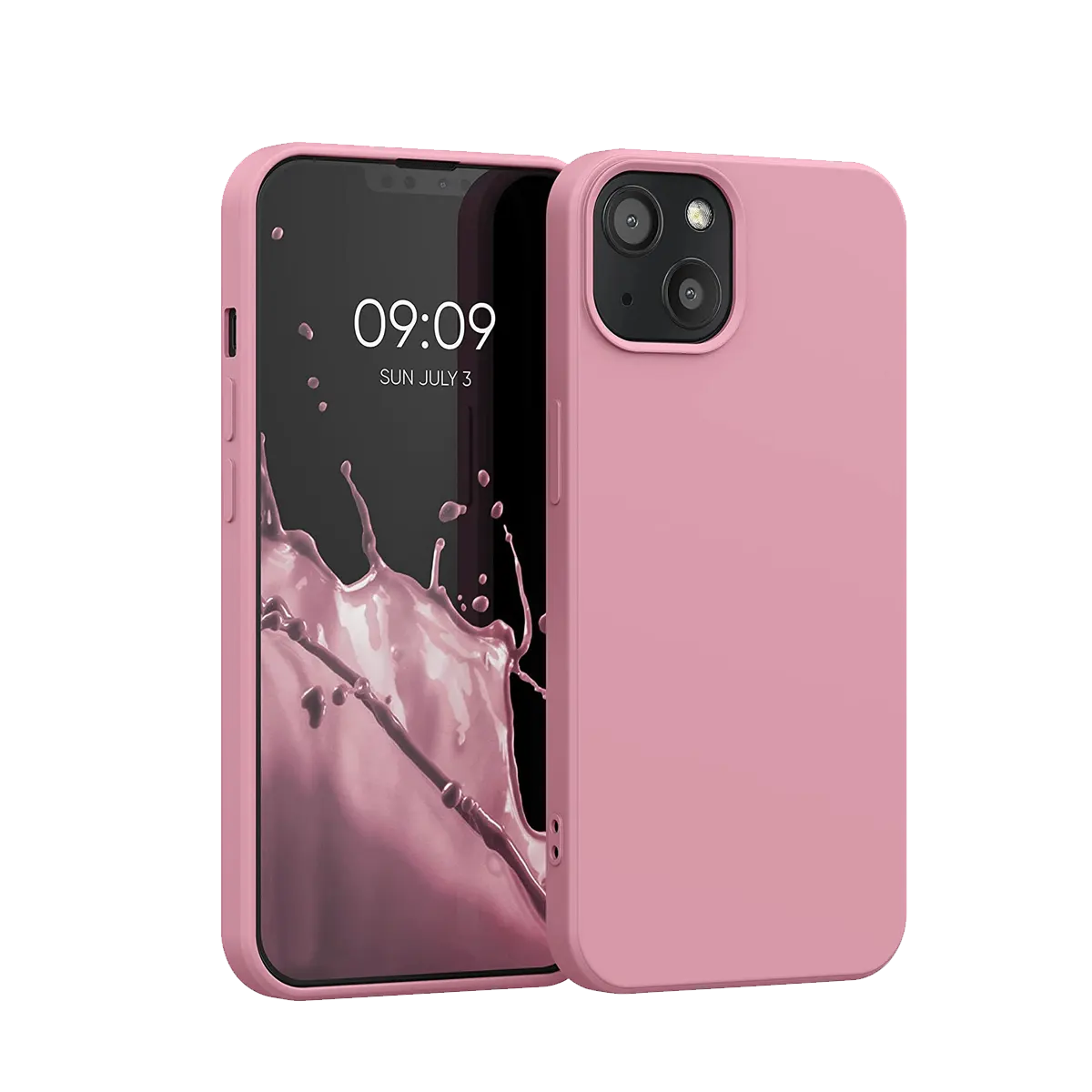 iphone 14 plus silicone case rose