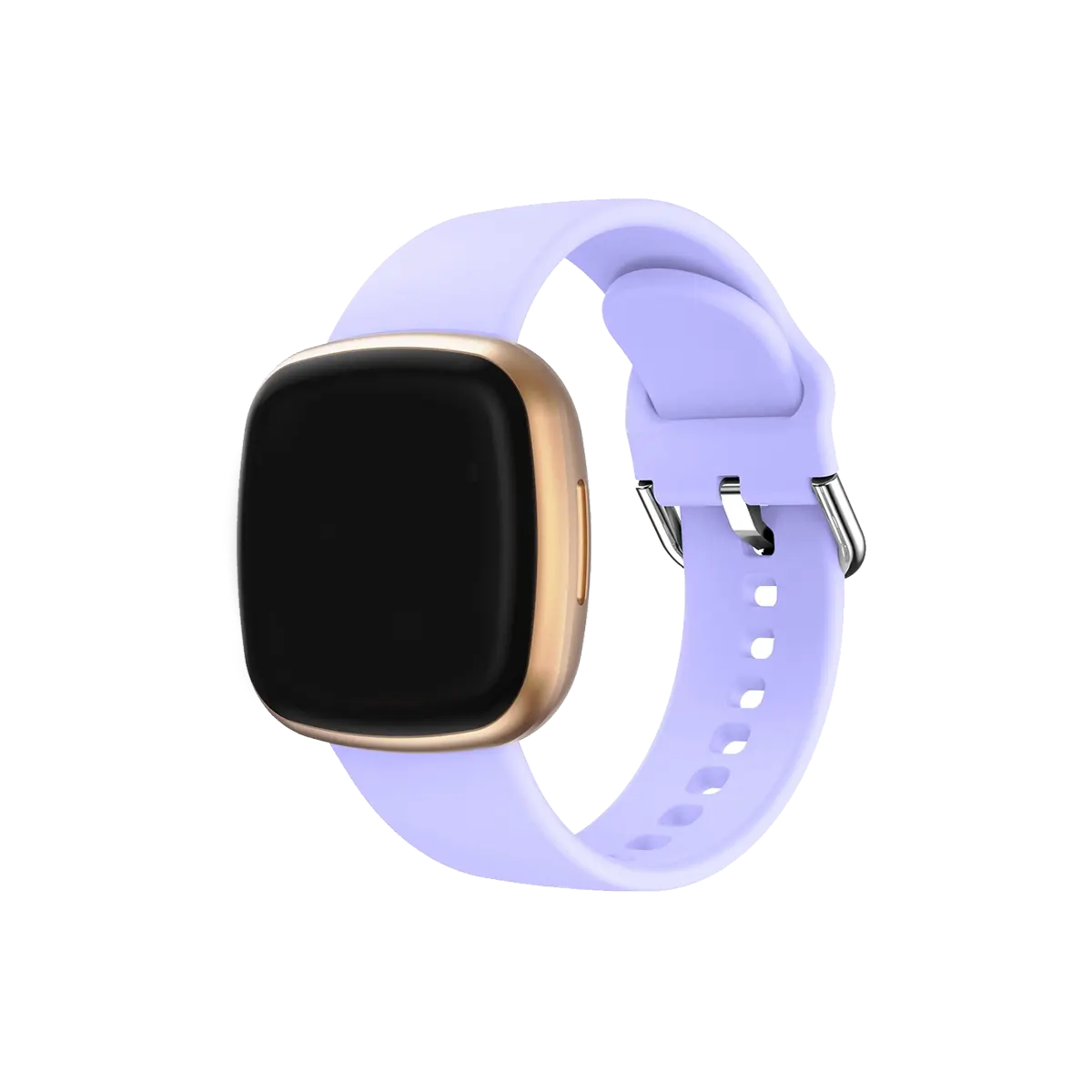 lavender silicone fitbit strap