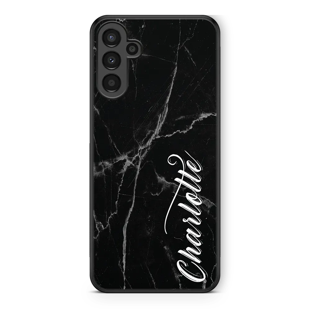 midnight marble monogram Galaxy A54 case