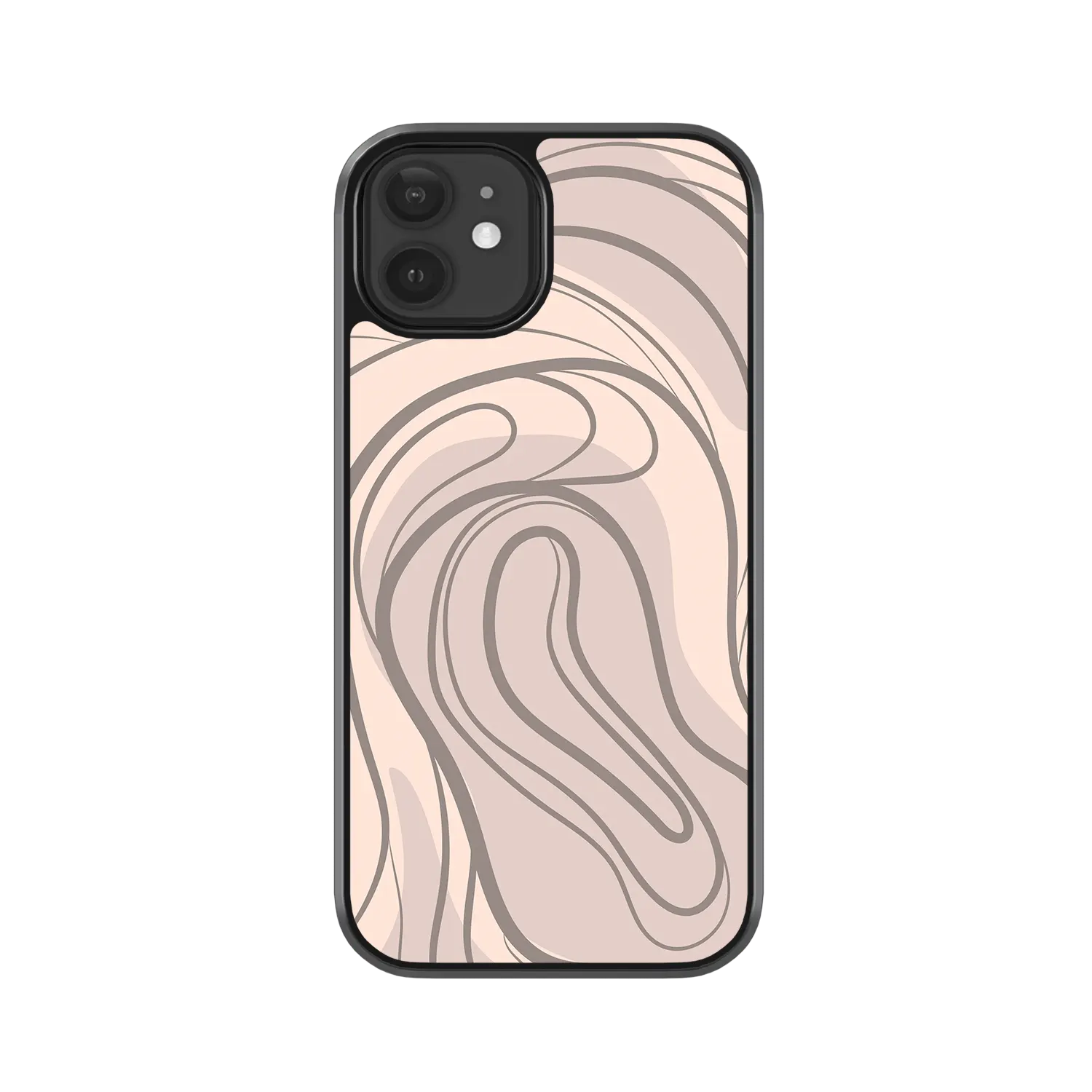 nude swirls iphone 12 case
