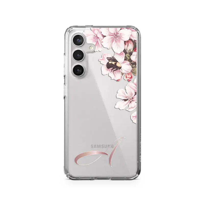 orchid-initials-samsung-A16 Case