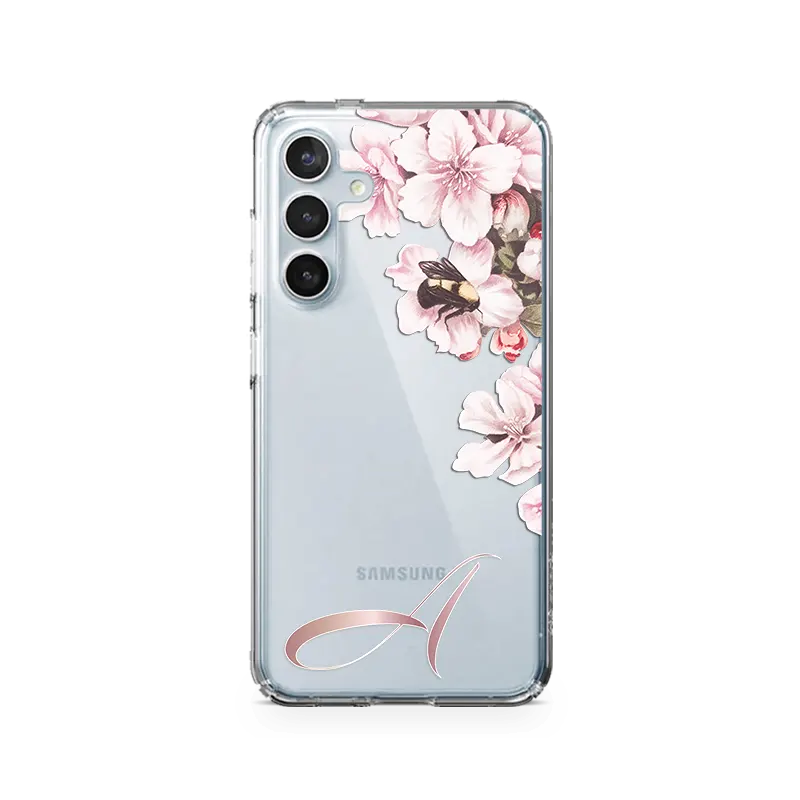 orchid initials samsung a15 cover