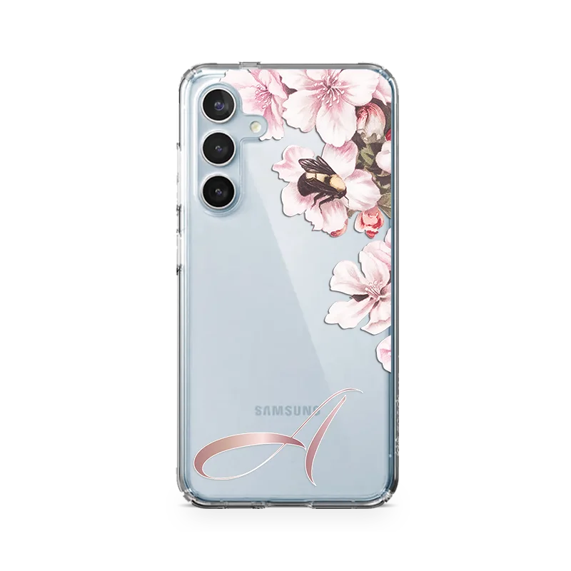 orchid initials samsung a55 case