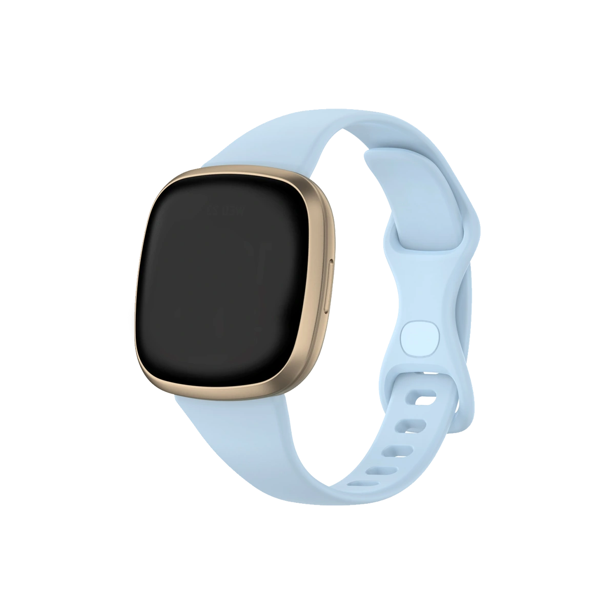 powder blue fitbit strap front