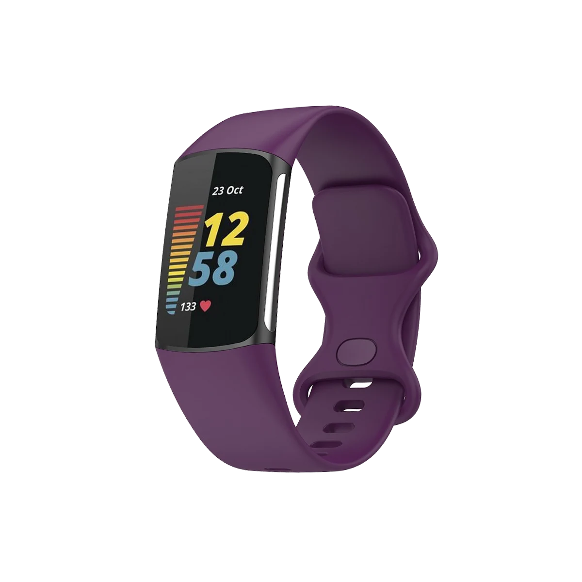 purple-silicone-fitbit-charge-6-strap