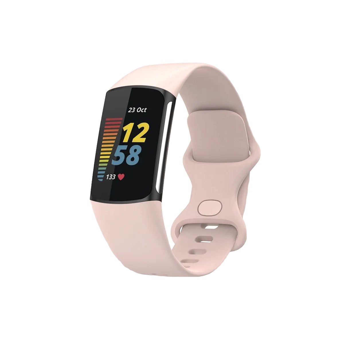 silicone-Fitbit-Charge-6-strap-soft pink