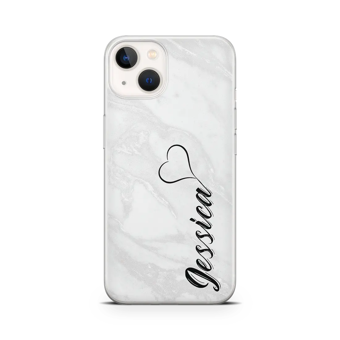 white marble monogram iphone 14 Plus case copy